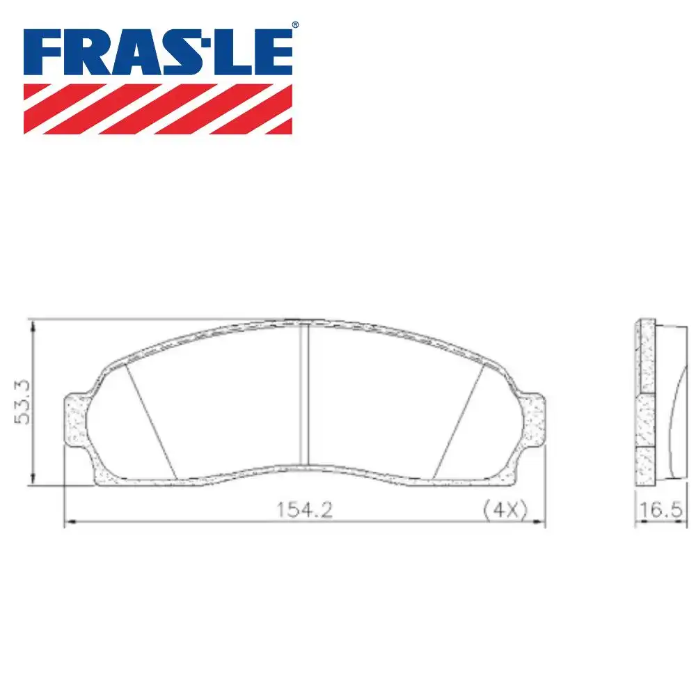 PASTILHA FREIO DIANTEIRA RANGER 4X4 4X2 2007 A 2012