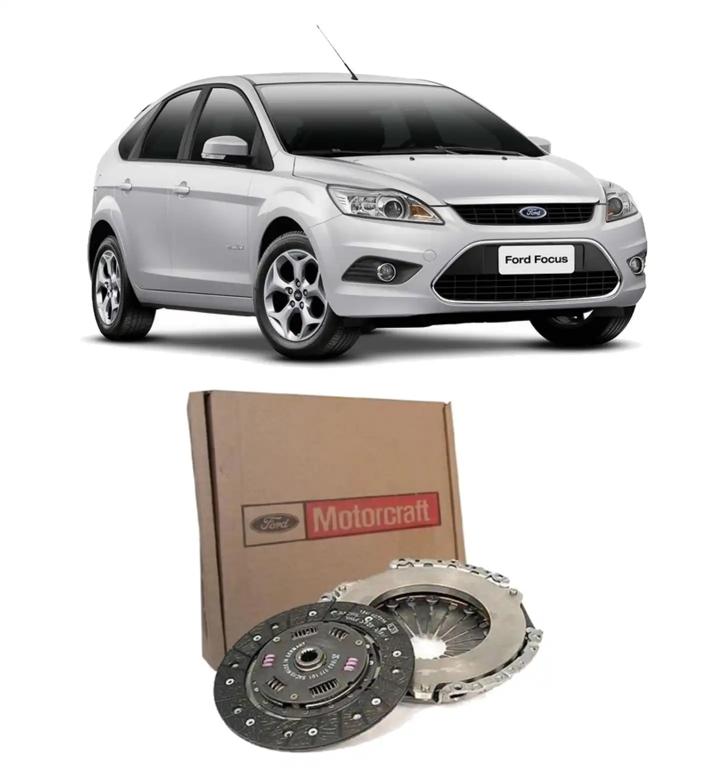 KIT EMBREAGEM FOCUS 1.6 16V SIGMA 2010 A 2013 SEM ATUADOR