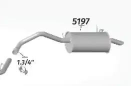 SILENC TRAS RENAULT KANGOO 1.6 8/16V 99/