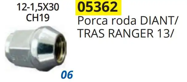 PORCA RODA RANGER 13/