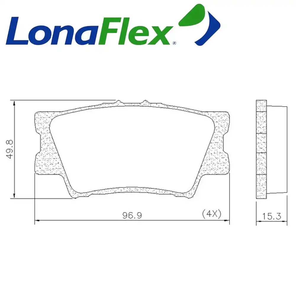 PASTILHA FREIO TRASEIRA RAV4 2.0 16V 2005 A 2016