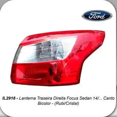 SINAL TRAS FOCUS SEDAN 2014 A 2015 DIR CANTO