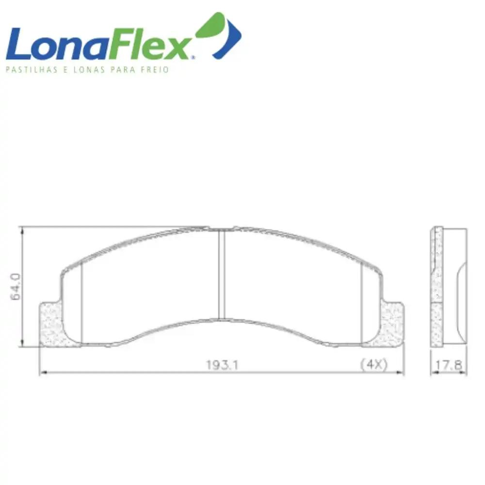 PASTILHA FREIO DIANTEIRA E TRASEIRA F-250 1998/