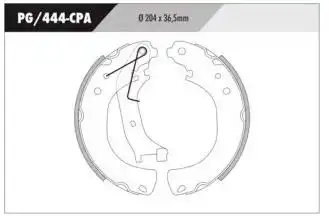 SAPATAS FREIO TRASEIRO CITROEN C3 1.5 8V 2014 A 2016
