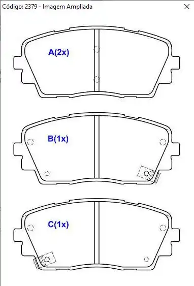 PASTILHA FREIO DIANTEIRA KIA PICANTO 1.0 2012/