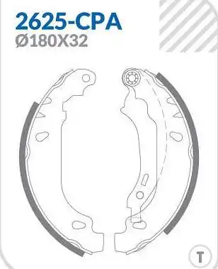 SAPATAS FREIO PEUGEOT 206 1.0 1.4 1.6 98/  207 1.4 1.6 09/