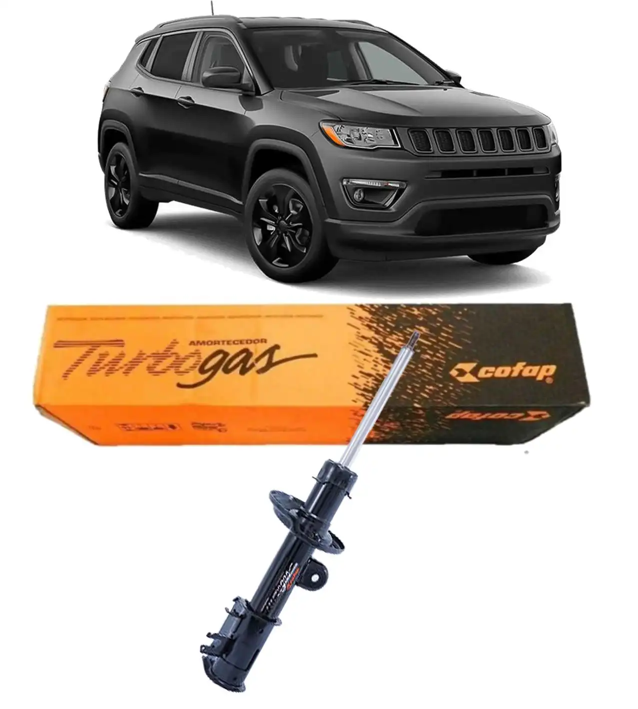 AMORTECEDOR DIANTEIRO COMPASS 2.0 2017 ACIMA DIREITO