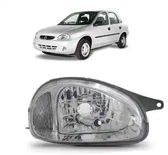 FAROL CORSA 2000 A 2010 DIR PISCA AMBAR (CARCACA CINZA)