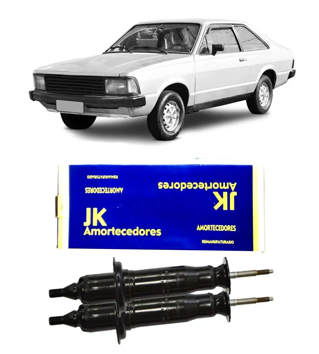 AMORTECEDOR DIANTEIRO CORCEL 2 1982 A 1986 REMAN JG