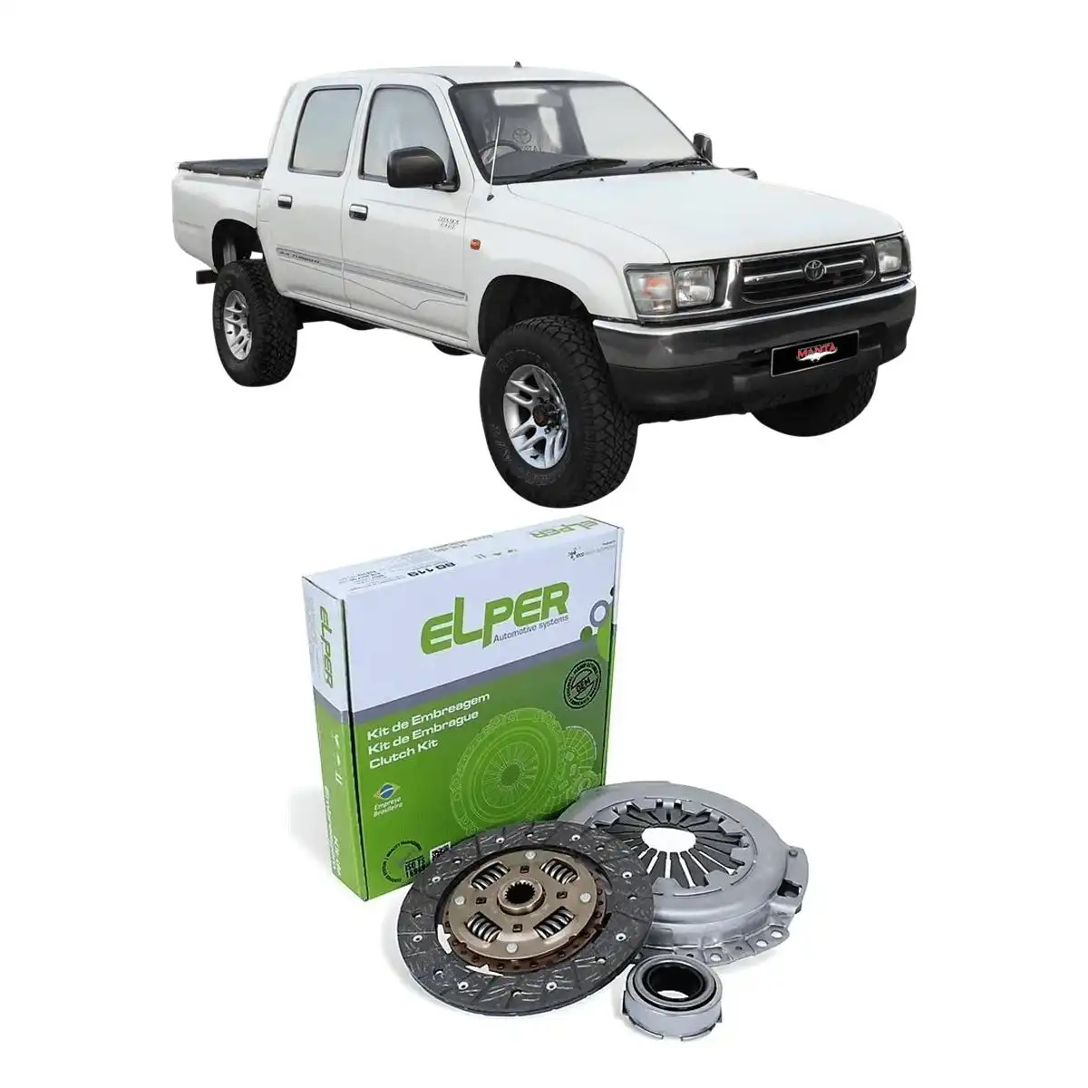 KIT EMBREAGEM TOYOTA HILUX 2.4 1992 A 2001
