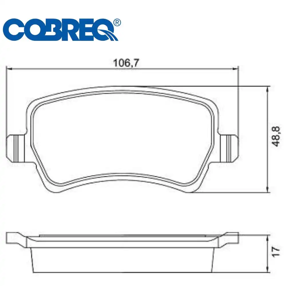 PASTILHA FREIO TRASEIRA EVOQUE 2011/