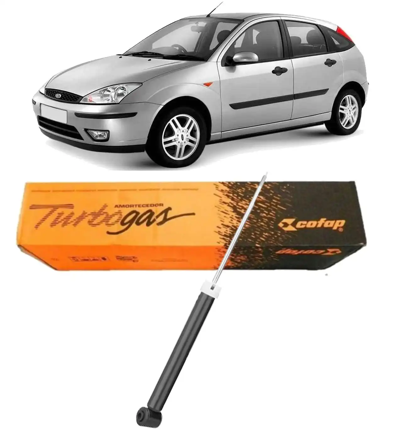 AMORTECEDOR TRASEIRO FOCUS 2000 A 2008