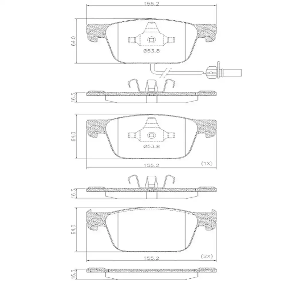 PASTILHA FREIO DIANTEIRA AUDI A4 2.0 16V 2016 ACIMA CERAMICA