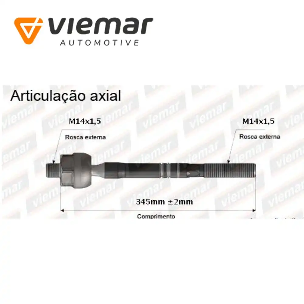 BARRA AXIAL FOCUS 04/08 ROSCA FINA