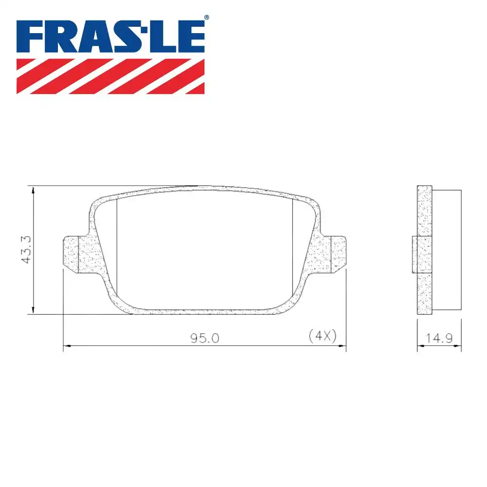 PASTILHA FREIO DIANTEIRA FREELANDER 2.2 16V 2010 A 2015 CERA