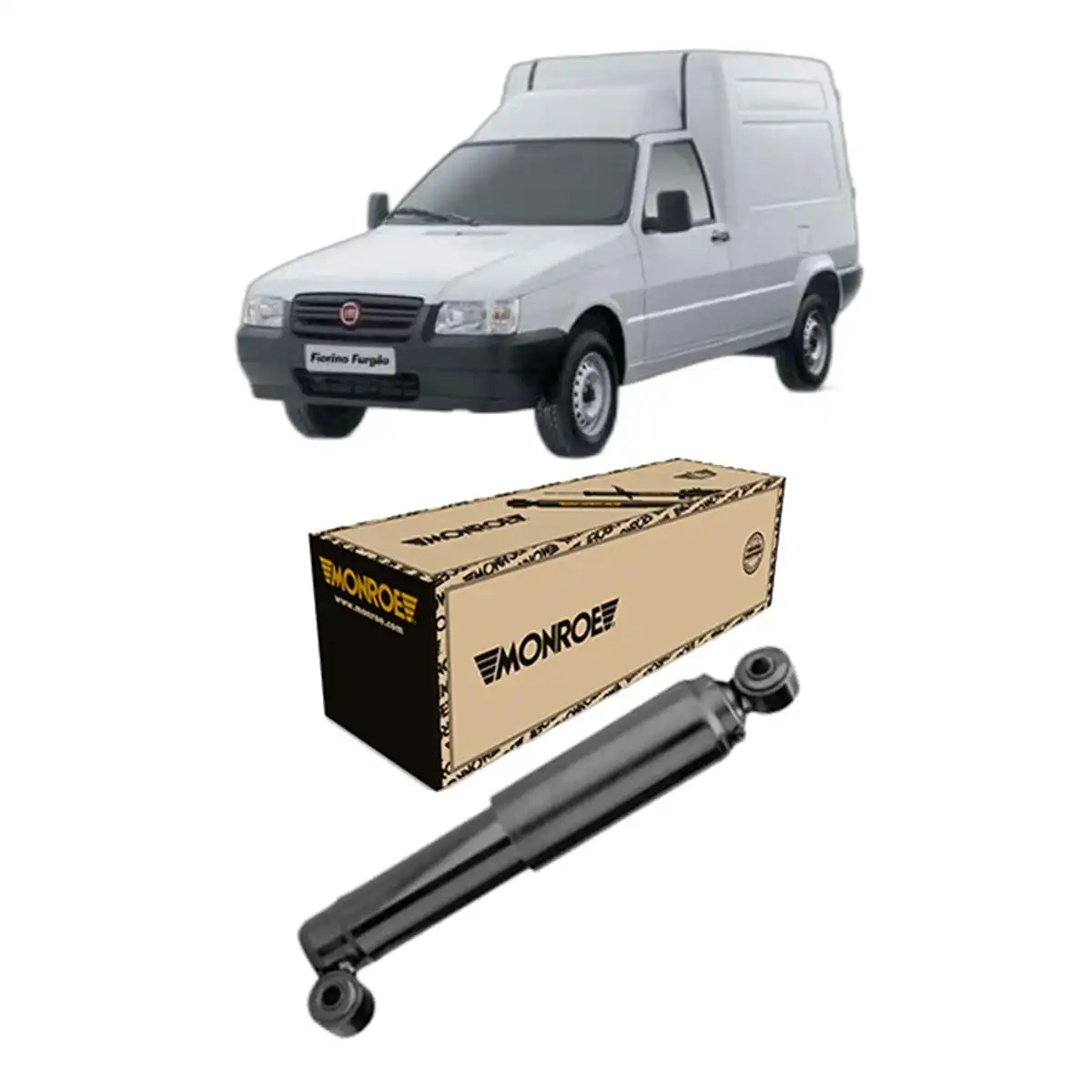 AMORTECEDOR TRASEIRO FIAT FIORINO 1997 A 2013 TREEKING