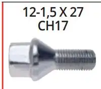 PARAFUSO RODA OMEGA CROMADO