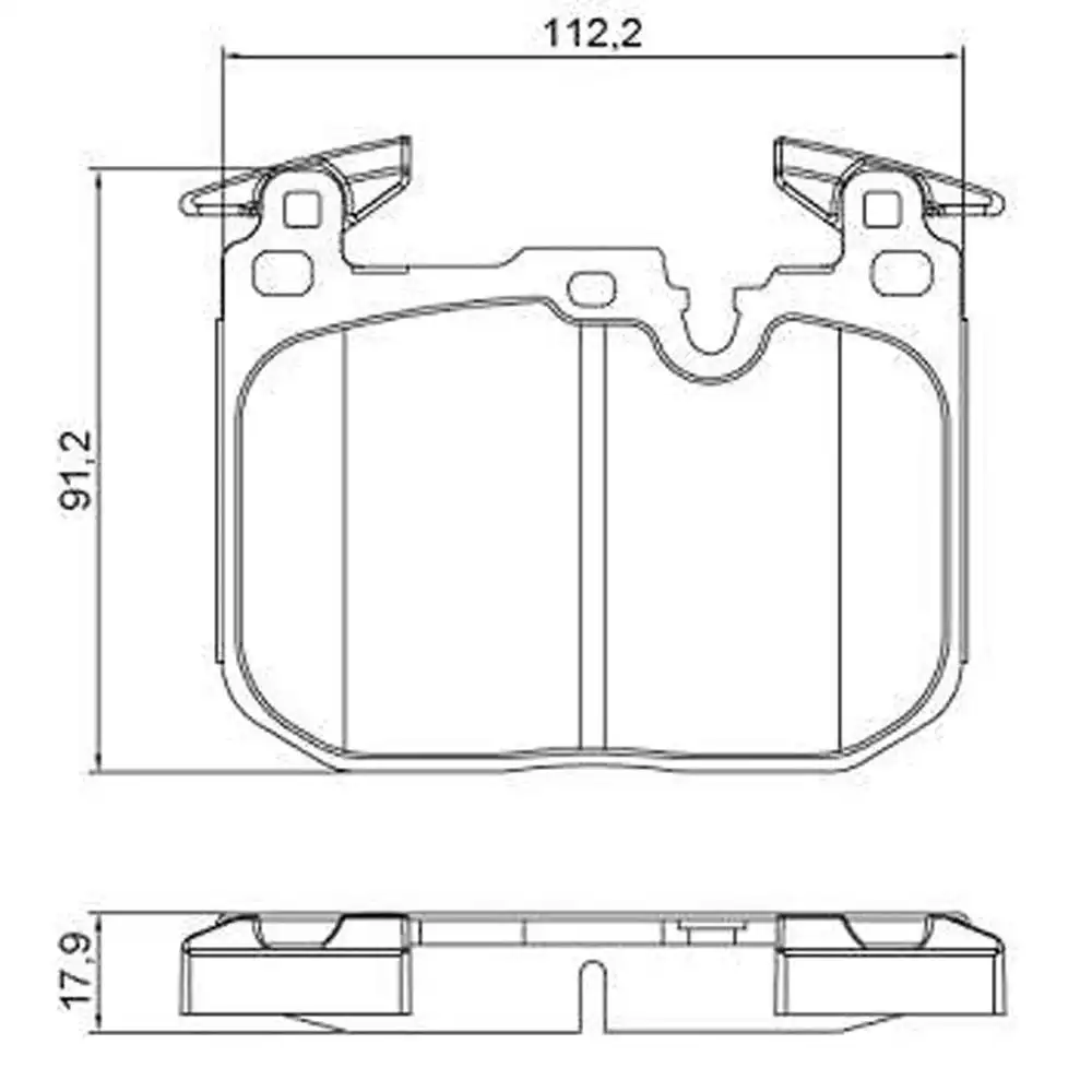 PASTILHA FREIO DIANTEIRA BMW 328I 2011 A 2018
