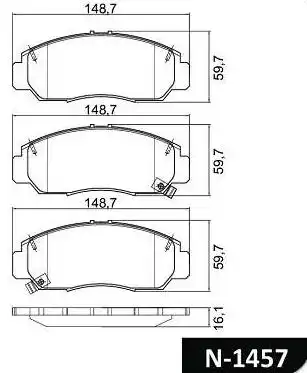 PASTILHA FREIO DIANTEIRA HONDA NEW CIVIC 2.0 2013/