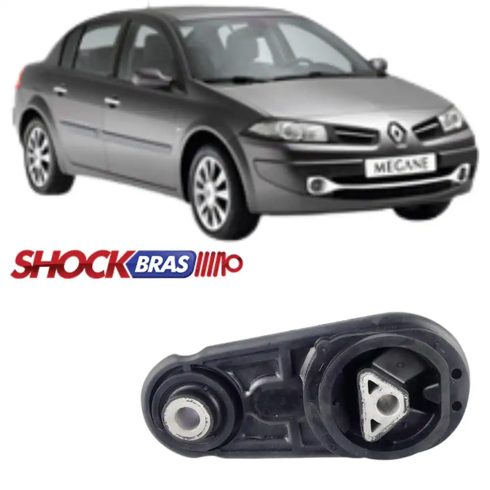 CALCO CAIXA MEGANE 2007/ DIR INFERIOR TIPO BIELA (BORRACHA)