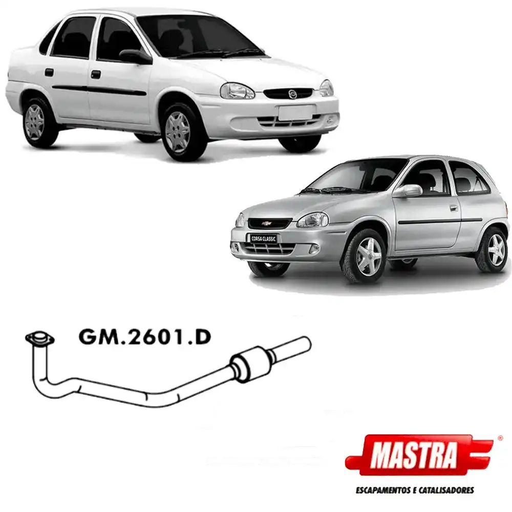 CANO SAIDA MOTOR CORSA 1.0 8V 1993 A 2004 COM CATALIZADOR