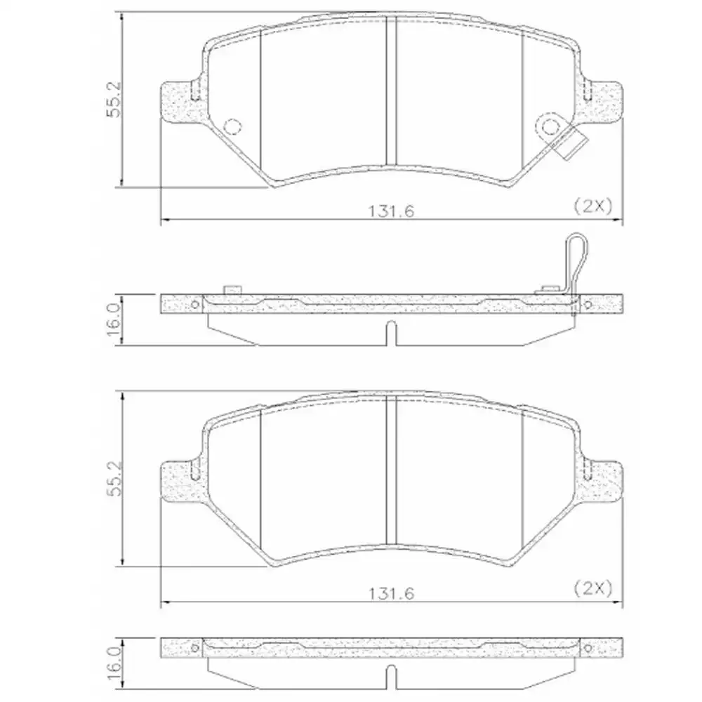PASTILHA FREIO DIANTEIRA CHERY ARRIZO 6 1.5 16V 2021 ACIMA