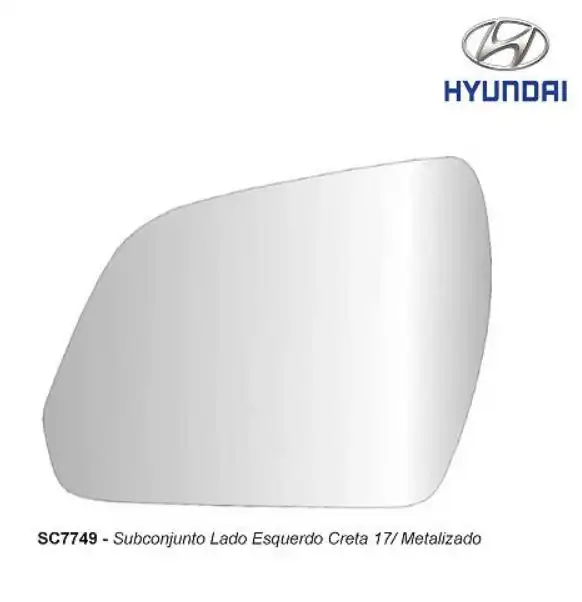 VIDRO ESPELHO HYUNDAI CRETA 2017 A 2021 ESQ