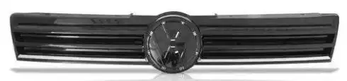 GRADE RADIADOR GOL GER VI 12/15 BLACK PIANO C/ FRISO CROMADO