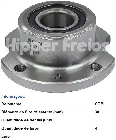 CUBO RODA TRAS FIAT /83 C/ ROLAMENTO
