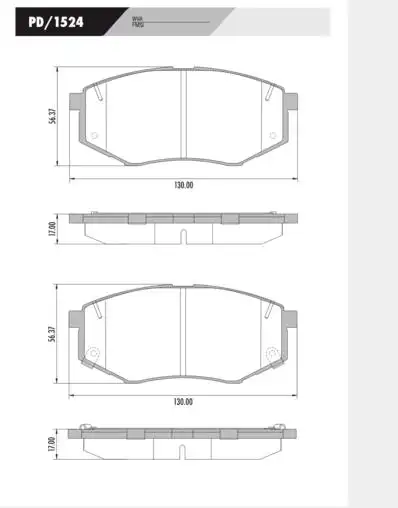 PASTILHA FREIO DIANTEIRA HYUNDAI CRETA 1.6 2.0 2017 A 2021