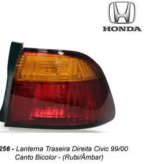 SINAL TRAS HONDA CIVIC 99/00 DIR (CANTO)