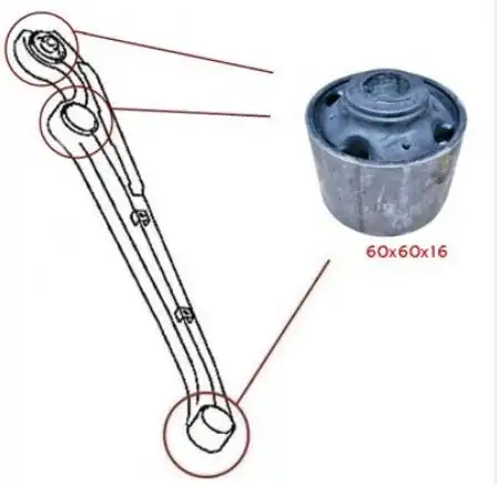 BUCHA BRACO TRASEIRO MITSUBISHI PAJERO SPORT 1998 EM DIANTE