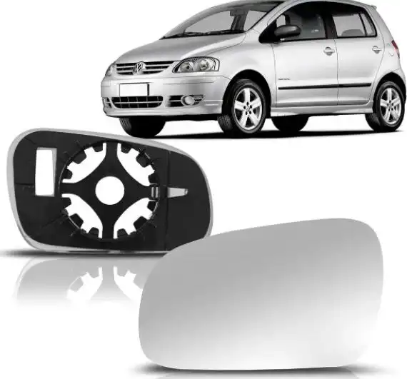 VIDRO ESPELHO FOX 03/10 ESQ C/ CARCACA