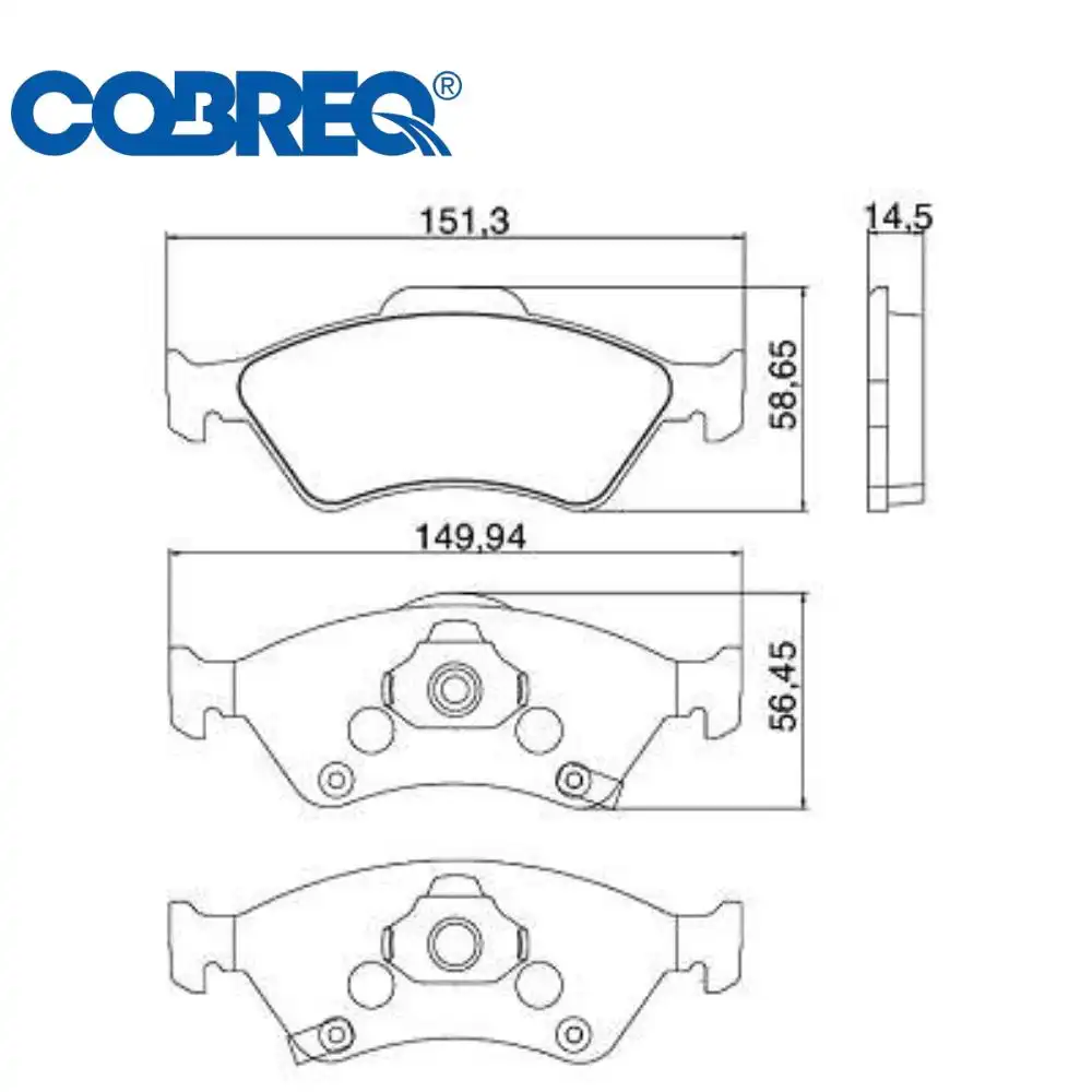PASTILHA FREIO DIANTEIRA HONDA FIT 1.4 1.5 2004 A 2009