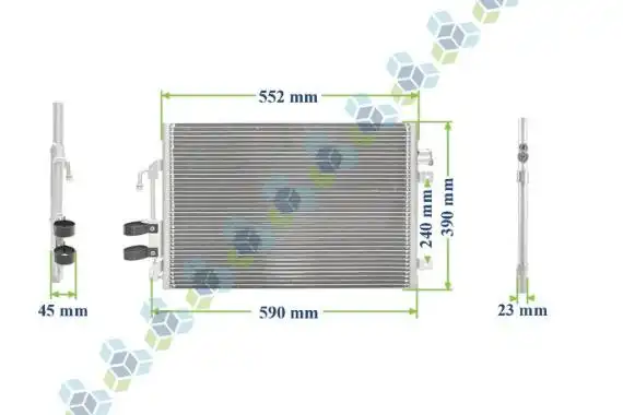CONDENSADOR AR CONDICIONADO RENAULT SANDERO LOGAN 1.0 1.6