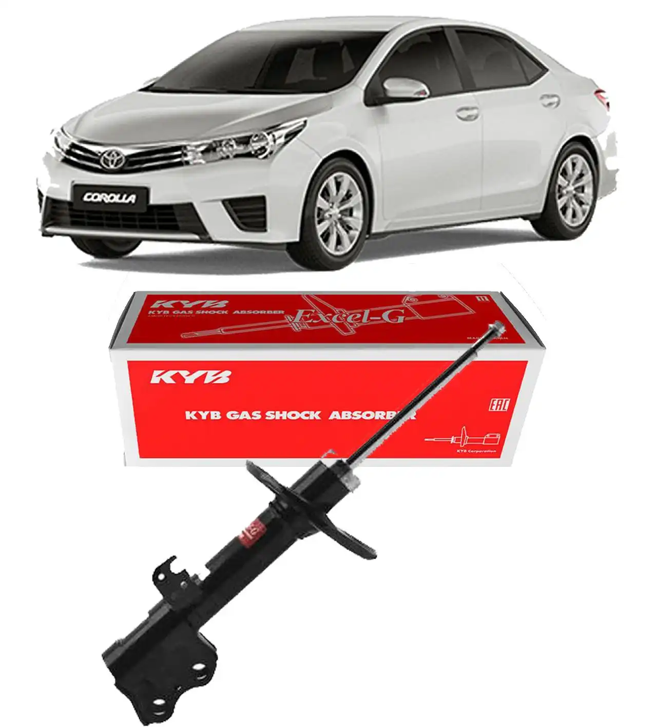 AMORTECEDOR DIANTEIRO TOYOTA COROLLA 2015 A 2019 DIREITO