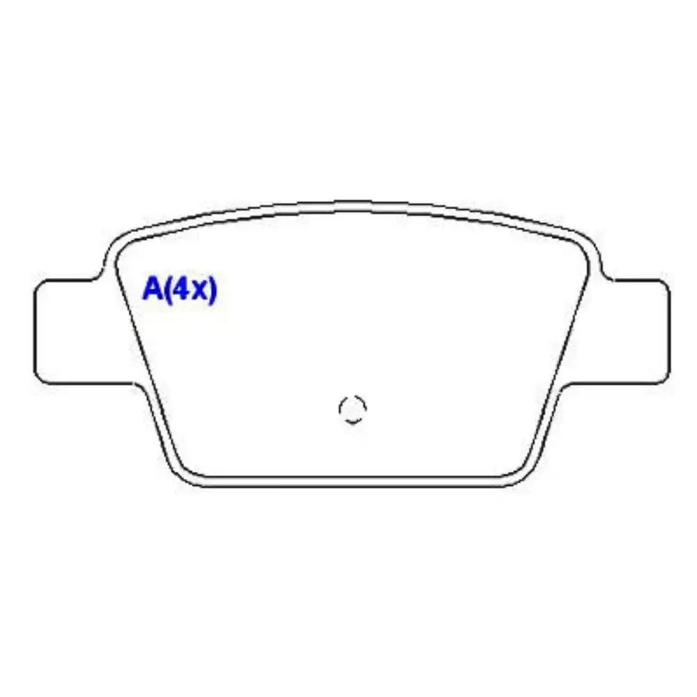 PASTILHA FREIO TRASEIRA FIAT STILO 1.8 8V 16V 2003/