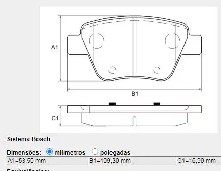 PASTILHA FREIO TRASEIRA AUDI A3 2009 A 2012