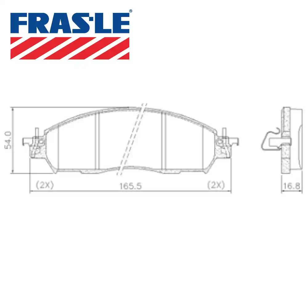 PASTILHA FREIO DIANTEIRA FRONTIER 2.3 16V 2017 A 2025 CERAMI