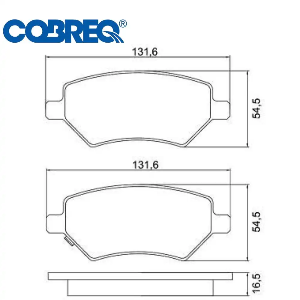 PASTILHA FREIO DIANTEIRA CHERY CELER 1.5 16V 2013 ACIMA