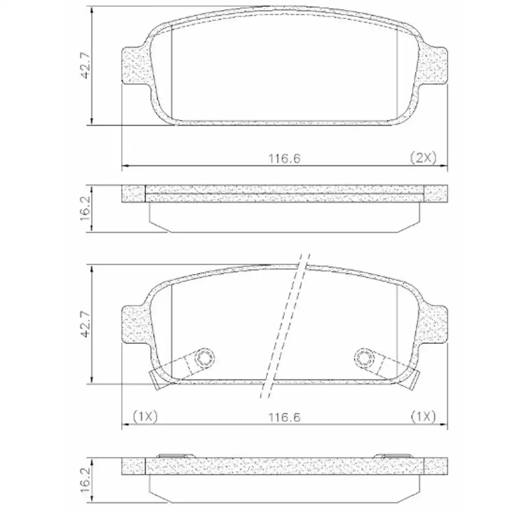 PASTILHA FREIO TRASEIRA CRUZE 1.8 16V 2012 A 2016