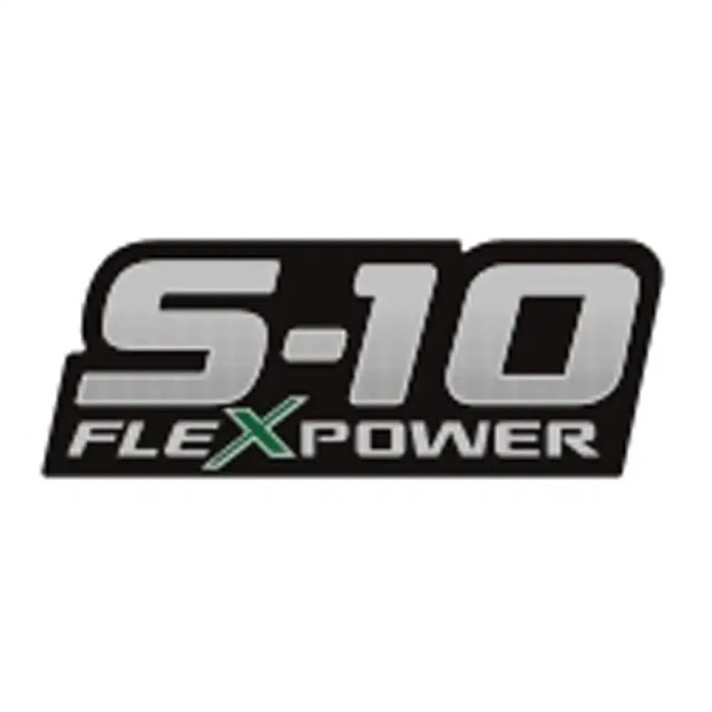 EMBLEMA ADESIVO "S-10 FLEXPOWER" 09/11 LATERAL TRAS PEQUENO