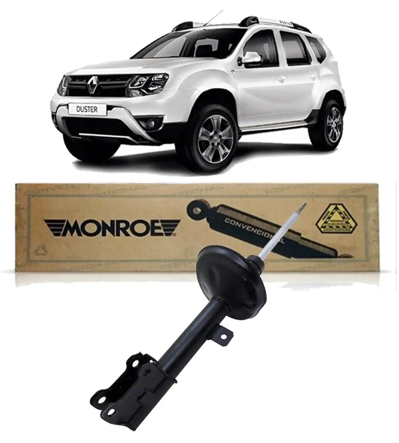 AMORTECEDOR DIANTEIRO RENAULT DUSTER 4X2 4X4 2011/ AUTOMAT.