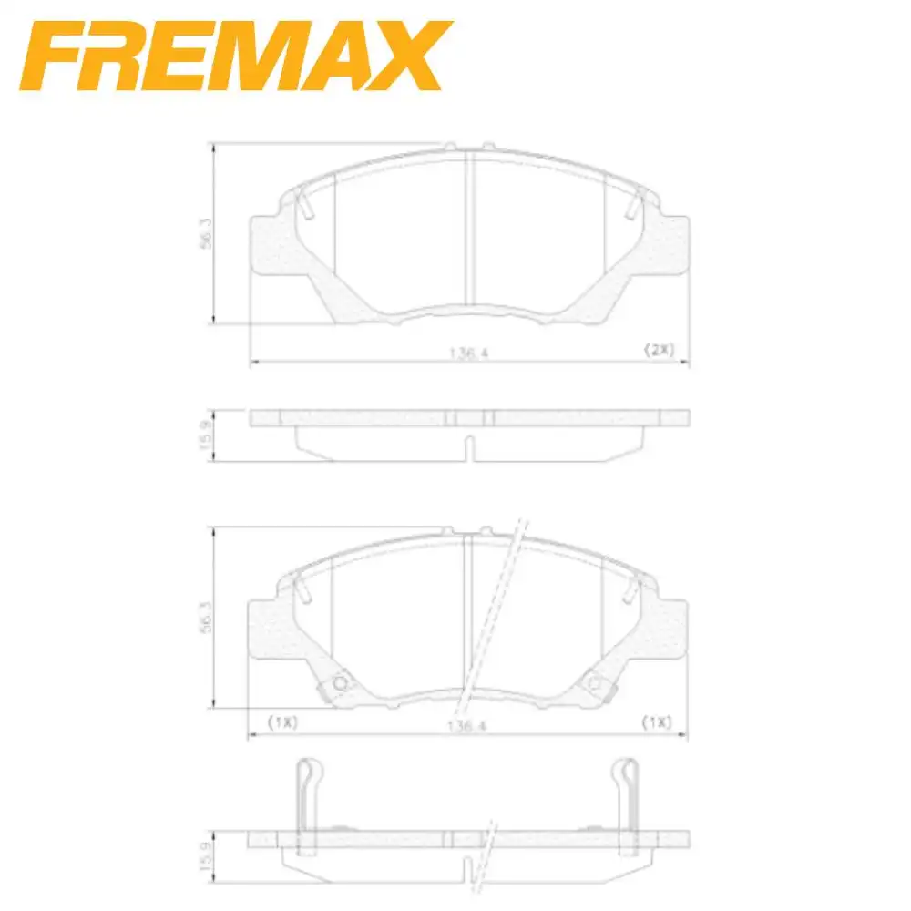 PASTILHA FREIO DIANTEIRA HONDA CITY 1.5 2015/