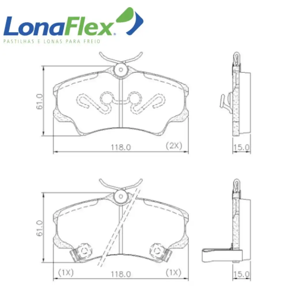PASTILHA FREIO DIANTEIRA HONDA NEW CIVIC LXS 2007 A 2012