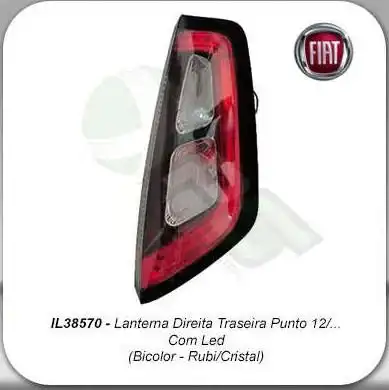 SINAL TRAS FIAT PUNTO 2012/ C/ LED DIR