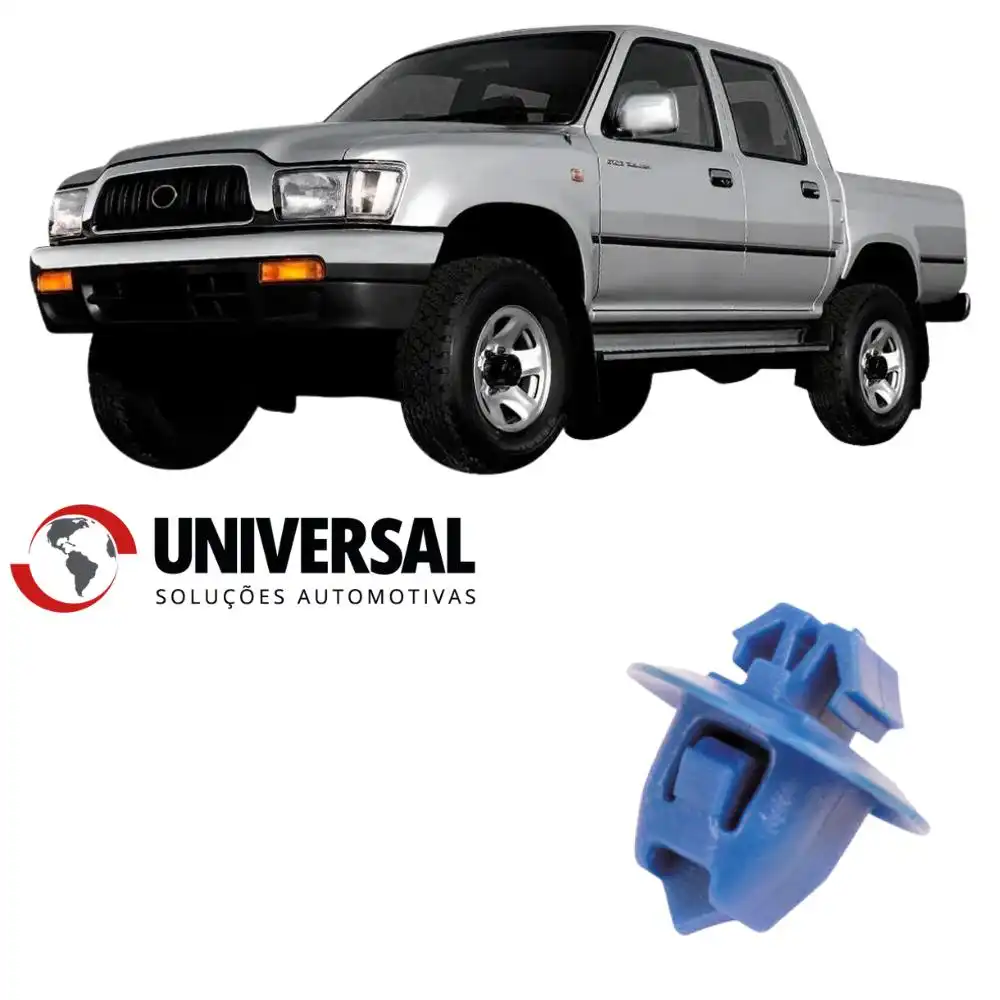 GRAMPO FIXACAO MOLDURA PARALAMA TOYOTA HILUX 2005 AZUL