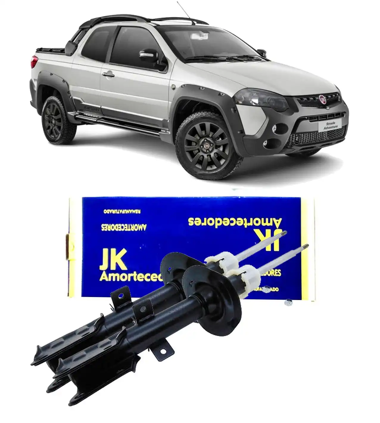 AMORTECEDOR DIANTEIRO FIAT STRADA ADVENTURE  REMAN JG