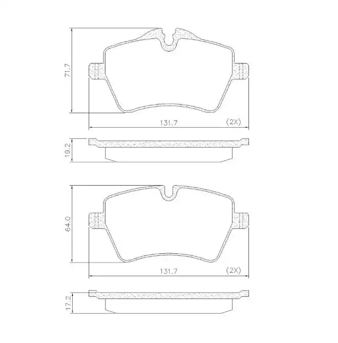 PASTILHA FREIO DIANTEIRA MINI COOPER 1.5 12V 2014/