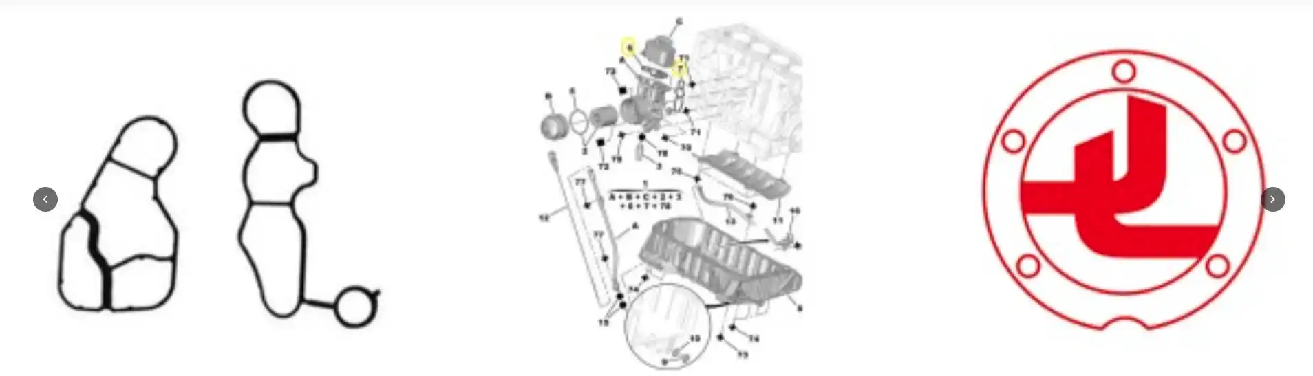 JUNTA RADIADOR OLEO CITROEN C4 2.0 16V FLEX 2008 A 2016